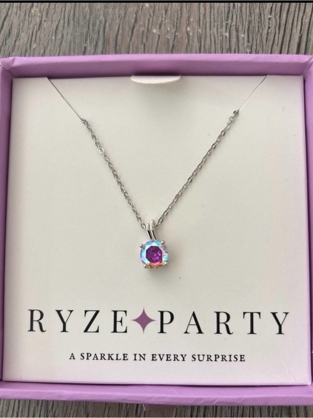ryze aurora borealis necklace sterling silver